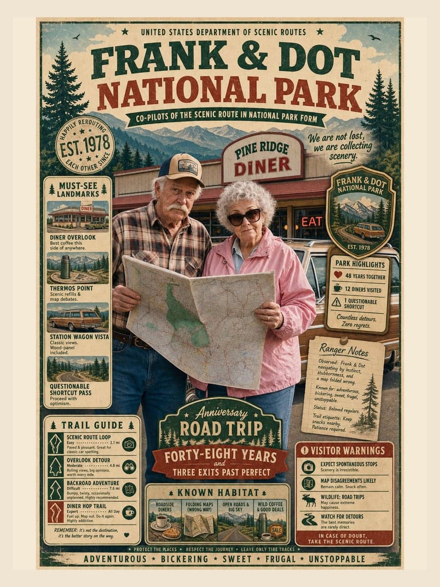 National Park poster for Frank & Dot